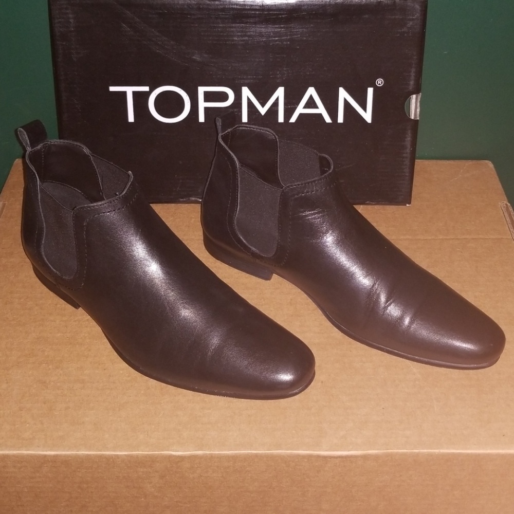 Topman Black Breeze Chelsea Boots